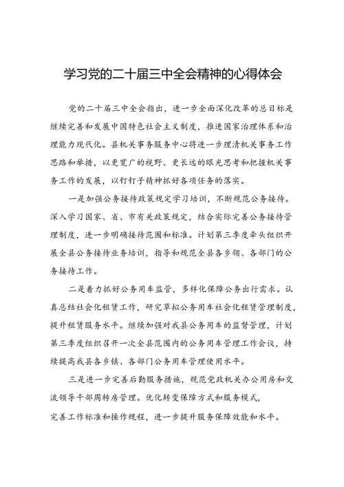 2024年党员关于学习党的二十三中全会精神最新版心得体会发言稿三十篇.docx