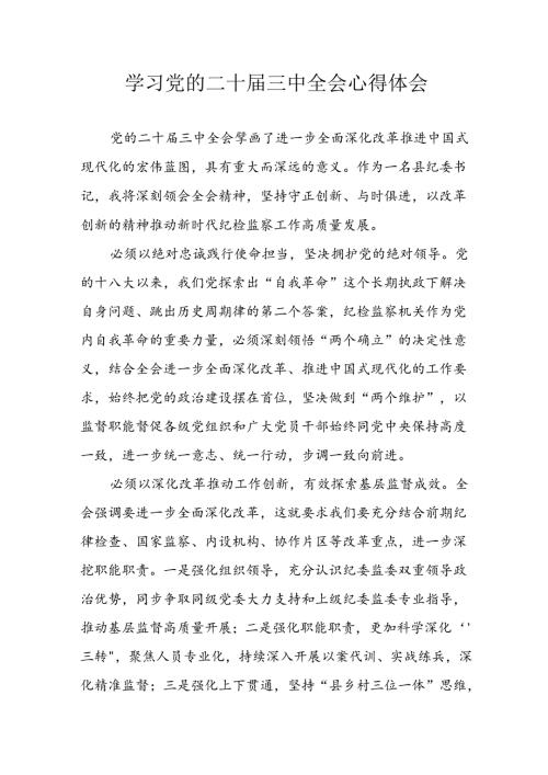 学习2024年学习党的二十三中全会个人心得感悟 （6份）69.docx