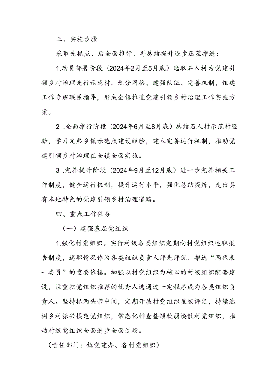 XX镇党建引领乡村治理实施方案.docx_第2页