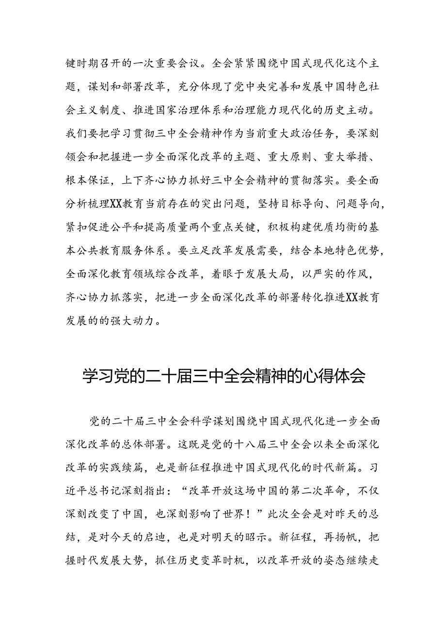 2024年党的二十三中全会精神学习体会研讨发言稿28篇.docx_第3页