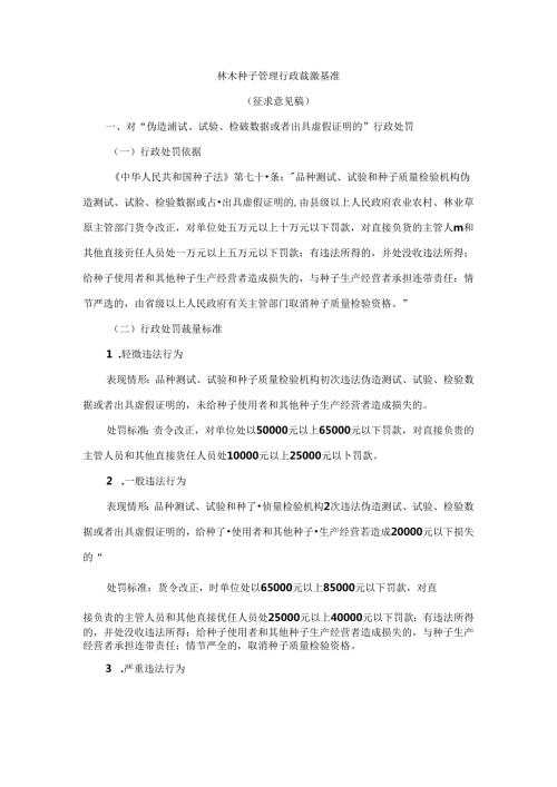 河南林木种子管理行政裁量基准.docx