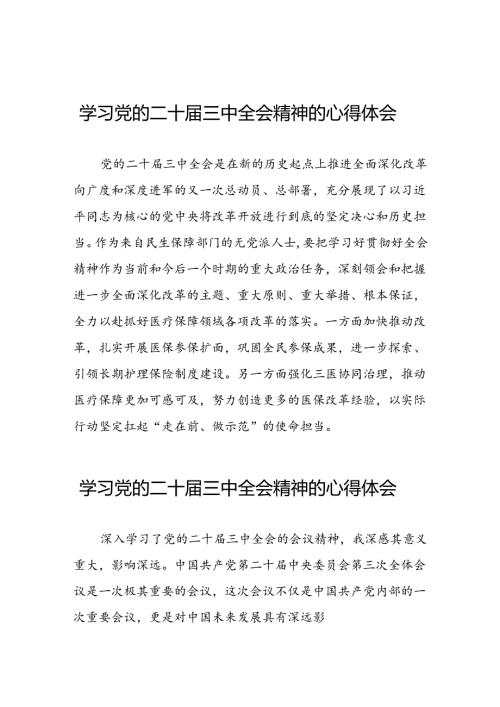 2024年学习贯彻二十三中全会心得体会样本42篇.docx