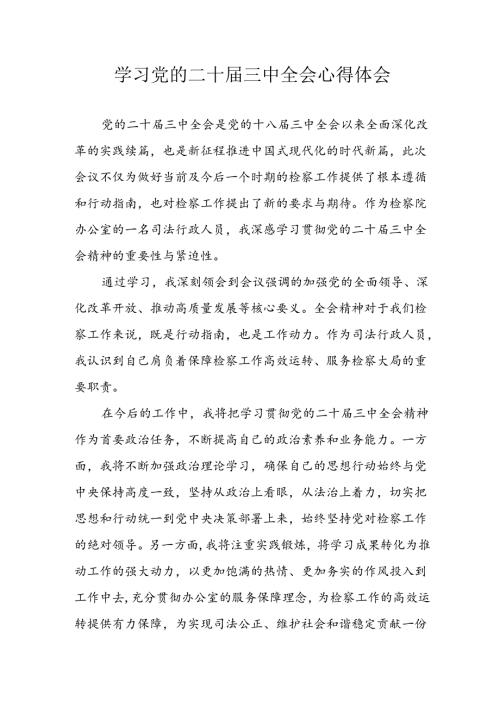 学习2024年学习党的二十三中全会个人心得体会 （汇编9份）.docx