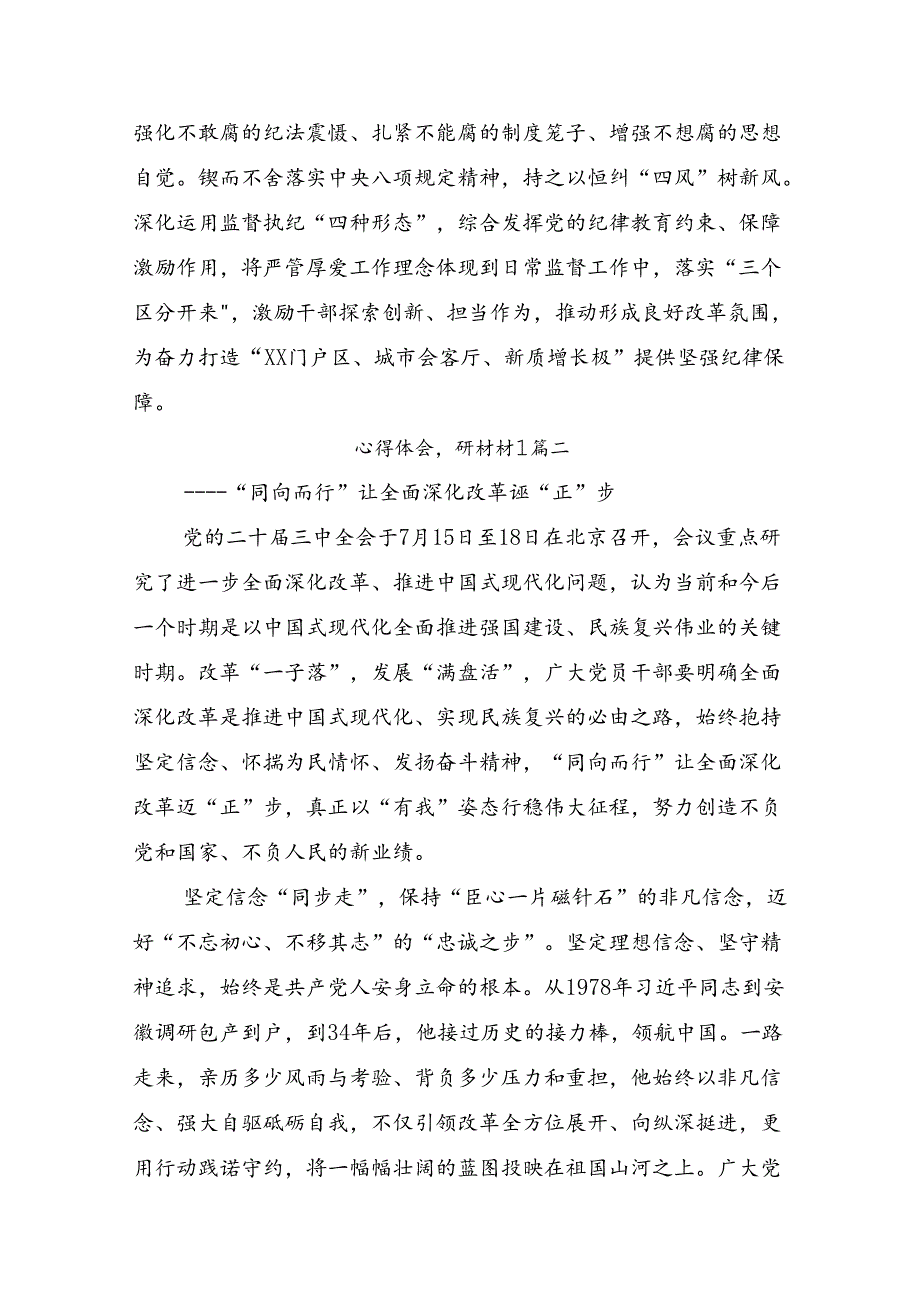关于围绕2024年二十三中全会研讨发言材料共八篇.docx_第2页