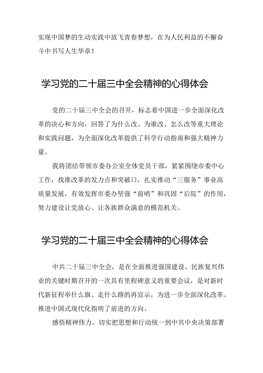 学习贯彻二十三中全会精神的心得体会精选模板28篇.docx_第3页