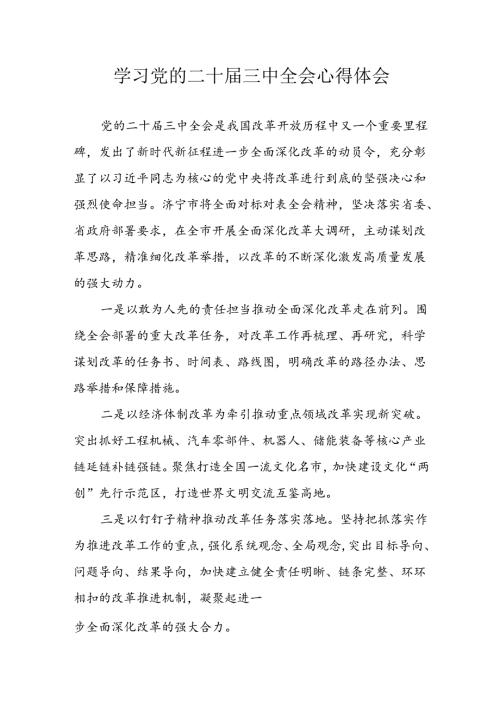 学习2024年学习党的二十三中全会个人心得体会 （7份）.docx