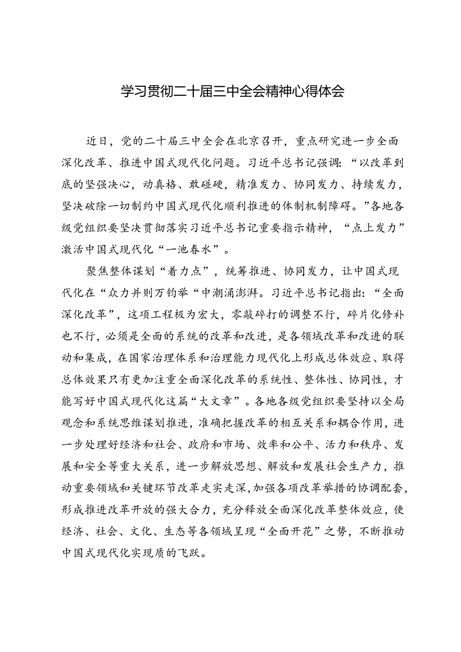 7篇 2024年学习二十三中全会精神心得体会研讨发言.docx_第3页