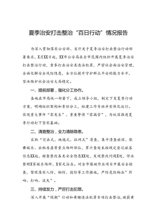 公安派出所2024年夏季行动工作总结十八篇.docx