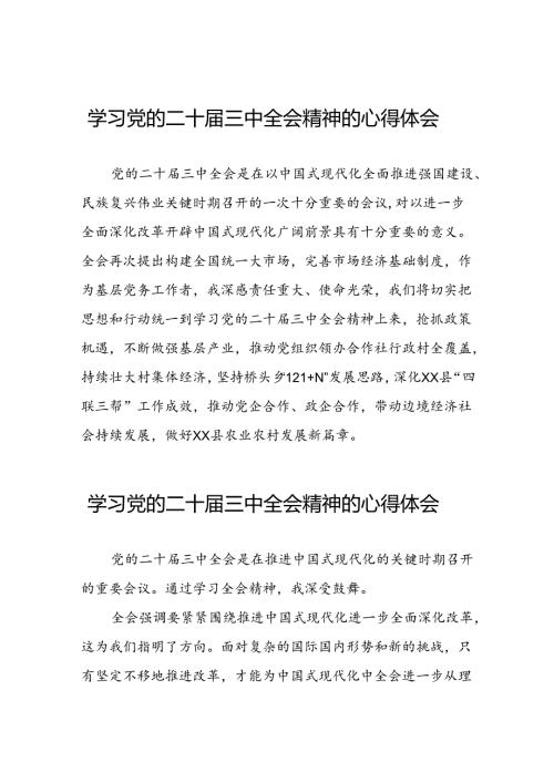 二十三中全会精神心得体会优秀范本42篇.docx