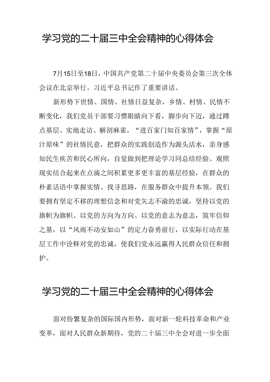 深入学习贯彻党的二十三中全会的心得感悟.docx_第3页