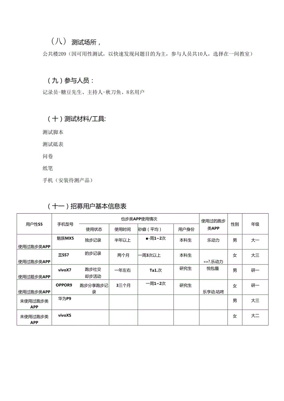 跑步吧可用性测试调研方案.docx_第3页