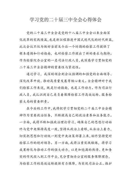 学习2024年学习党的二十三中全会个人心得感悟 （4份）74.docx