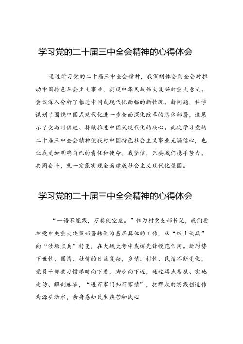 党的二十三中全会精神的学习感悟优秀范文42篇.docx