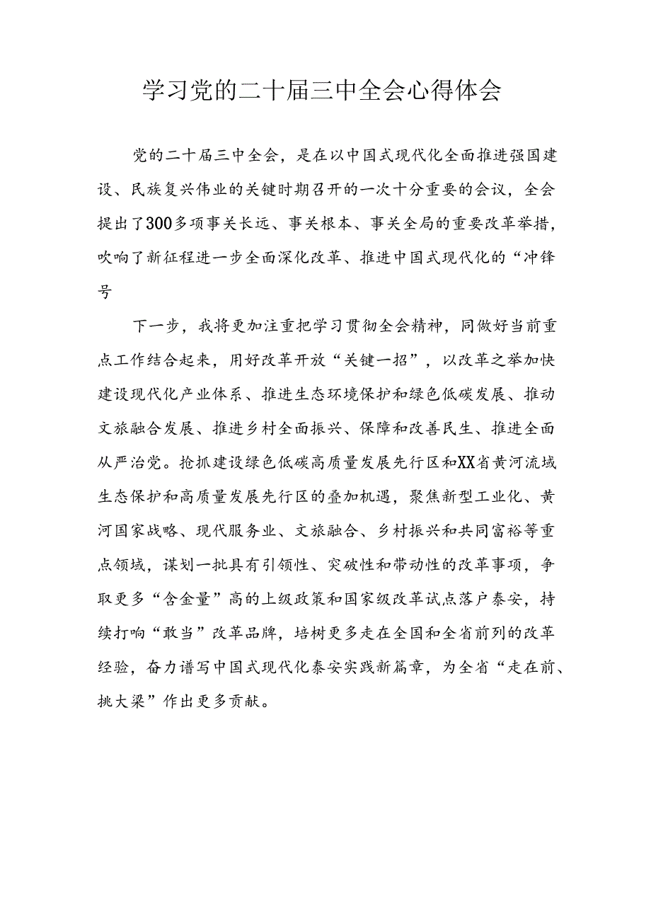 学习2024年学习党的二十三中全会个人心得感悟 合计12份.docx_第1页