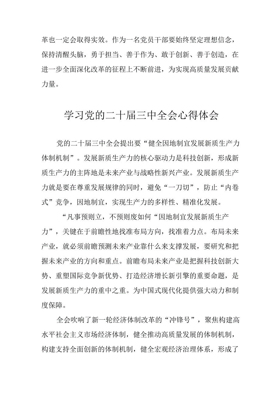 学习2024年学习党的二十三中全会个人心得感悟 （6份）74.docx_第3页