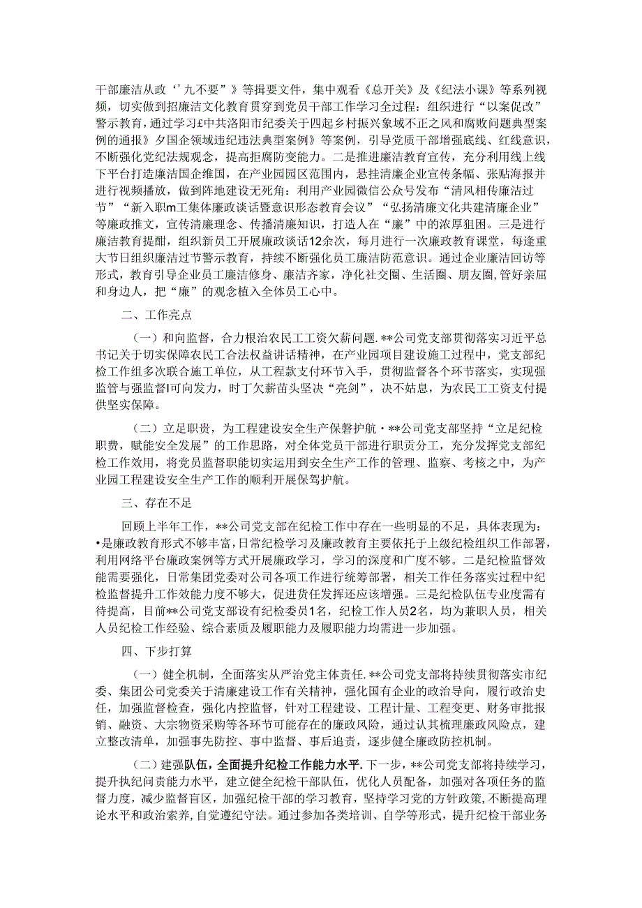 国企关于纪检工作的报告.docx_第2页