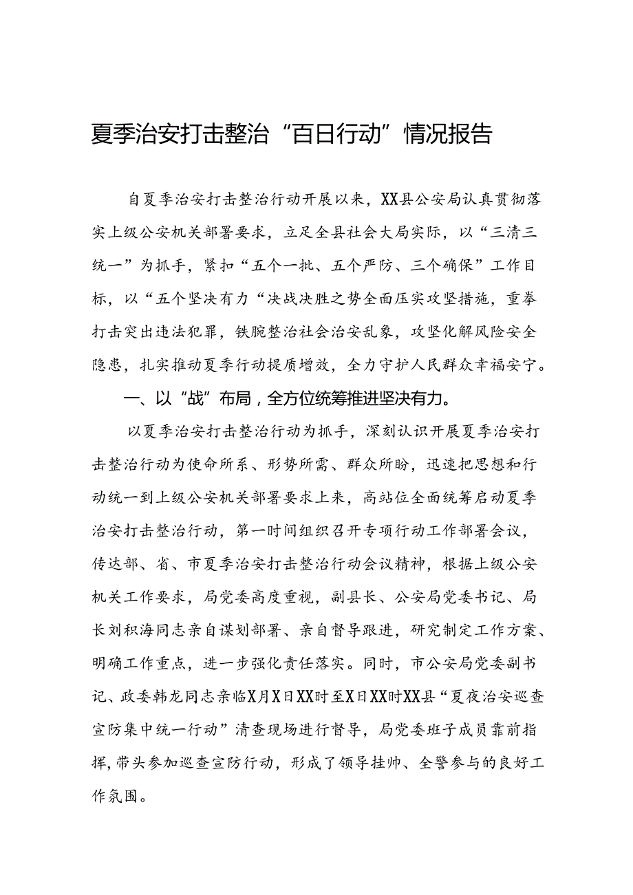 公安推进2024年夏季治安打击整治工作总结十八篇.docx_第1页