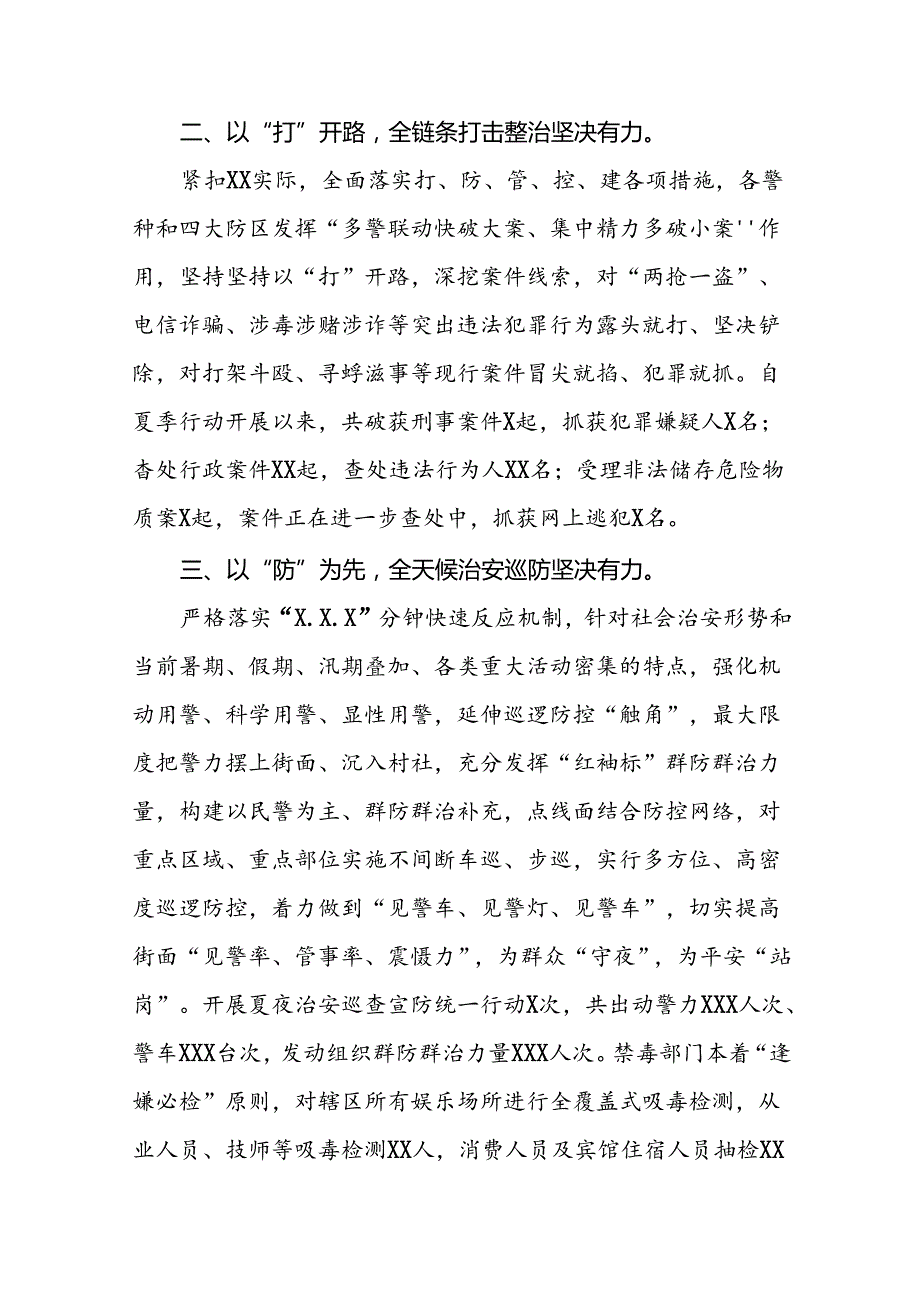 公安推进2024年夏季治安打击整治工作总结十八篇.docx_第2页