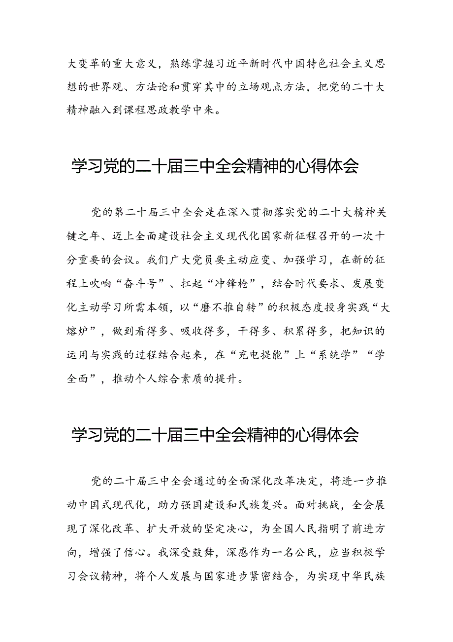 22篇学习党的二十三中全会精神的心得体会交流发言.docx_第3页