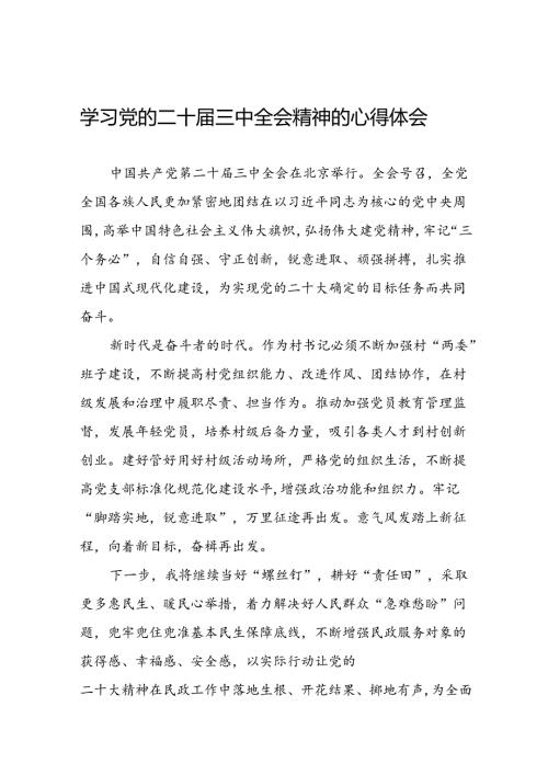 22篇学习党的二十三中全会精神的心得体会交流发言.docx