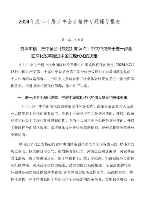 2024二十三中全会精神专题辅导报告(1).docx