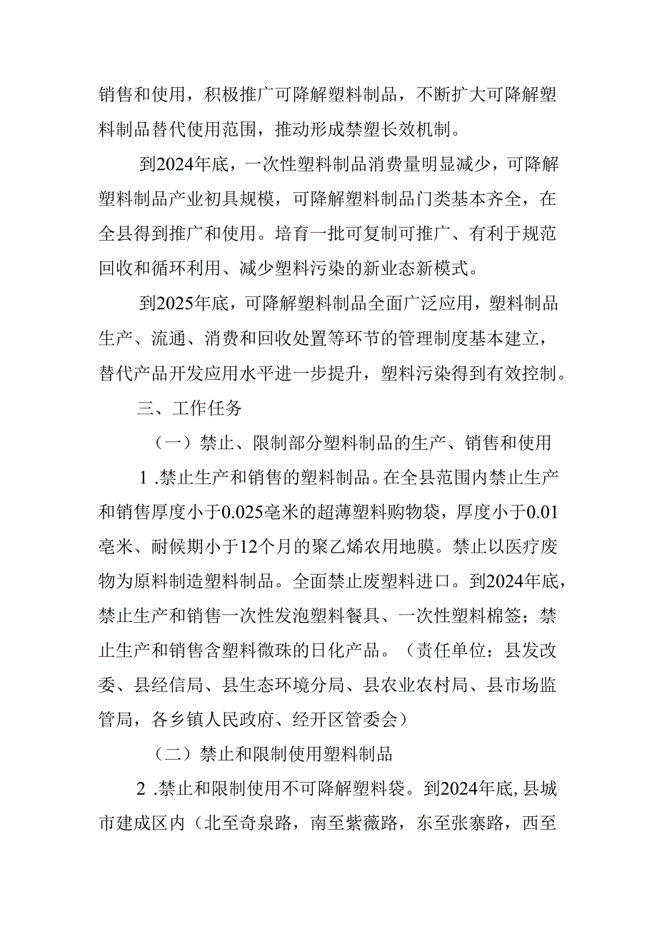 关于全面限制一次性不可降解塑料制品工作方案.docx_第2页