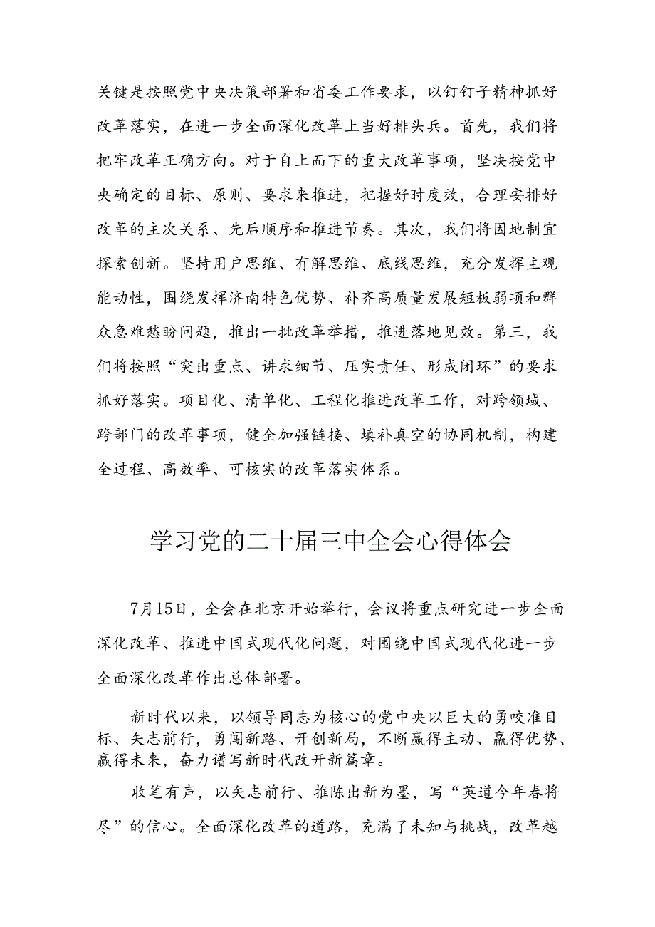 学习2024年学习党的二十三中全会个人心得感悟 合计9份.docx_第2页