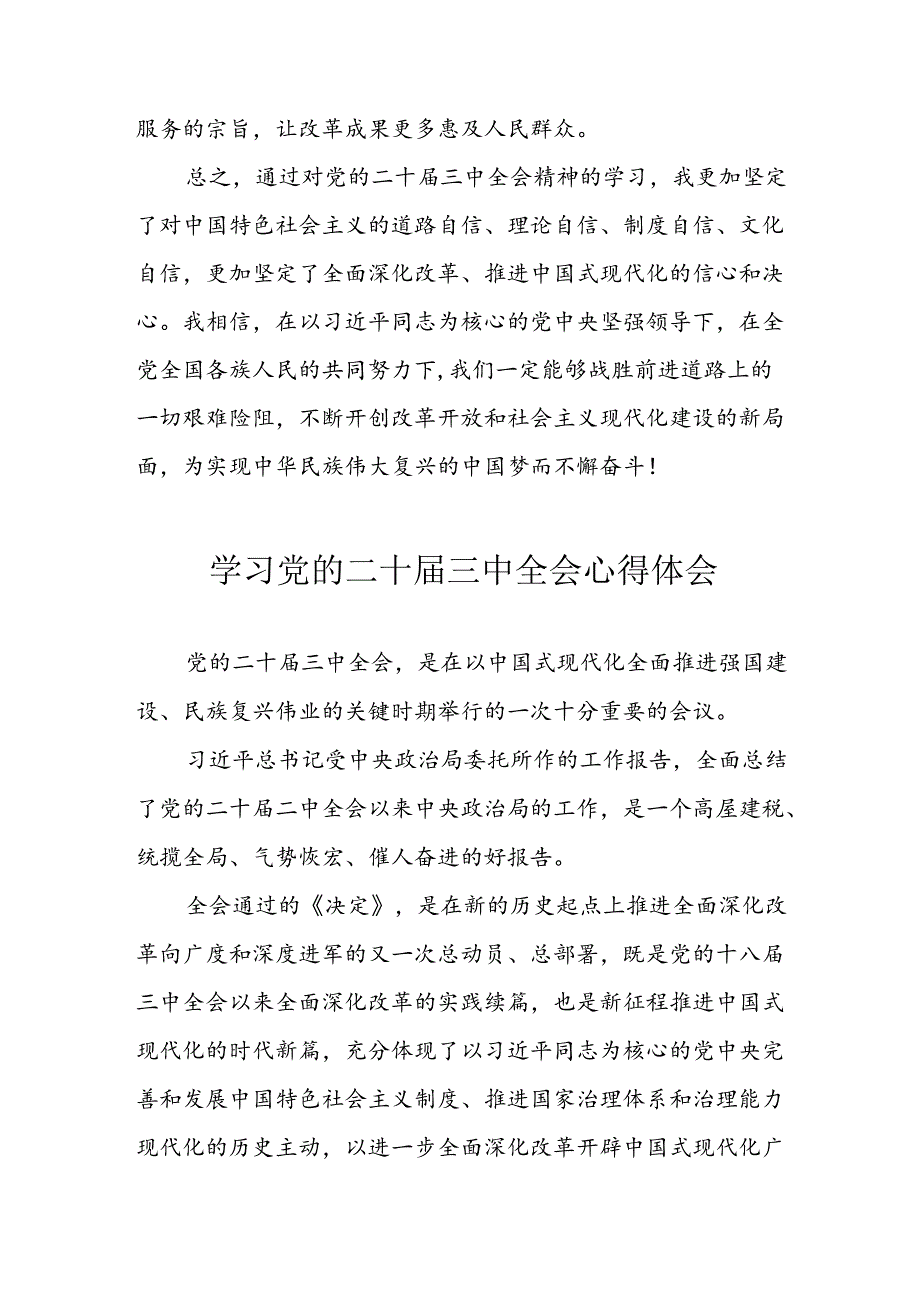 2024年学习学习党的二十三中全会个人心得体会(2).docx_第3页