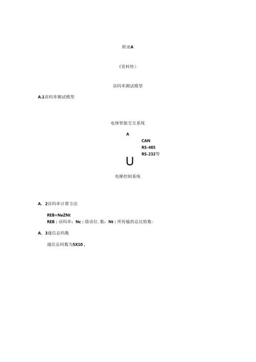 电梯智能交互系统误码率测试模型、数据交互.docx