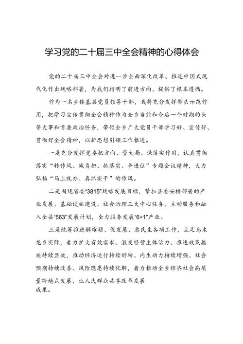 学习二十三中全会的心得体会样本二十六篇.docx
