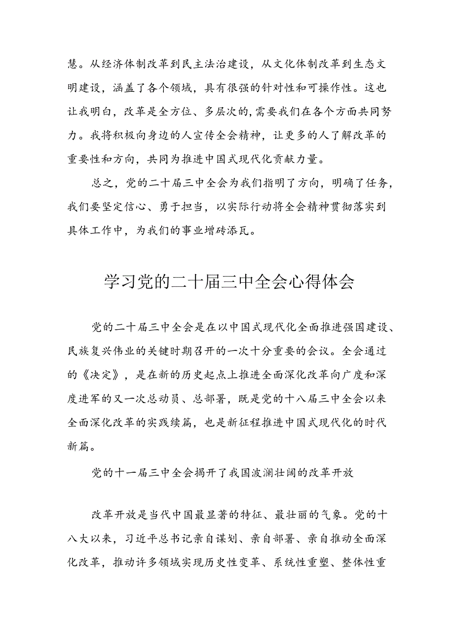 学习2024年学习党的二十三中全会个人心得体会 （汇编15份）.docx_第3页