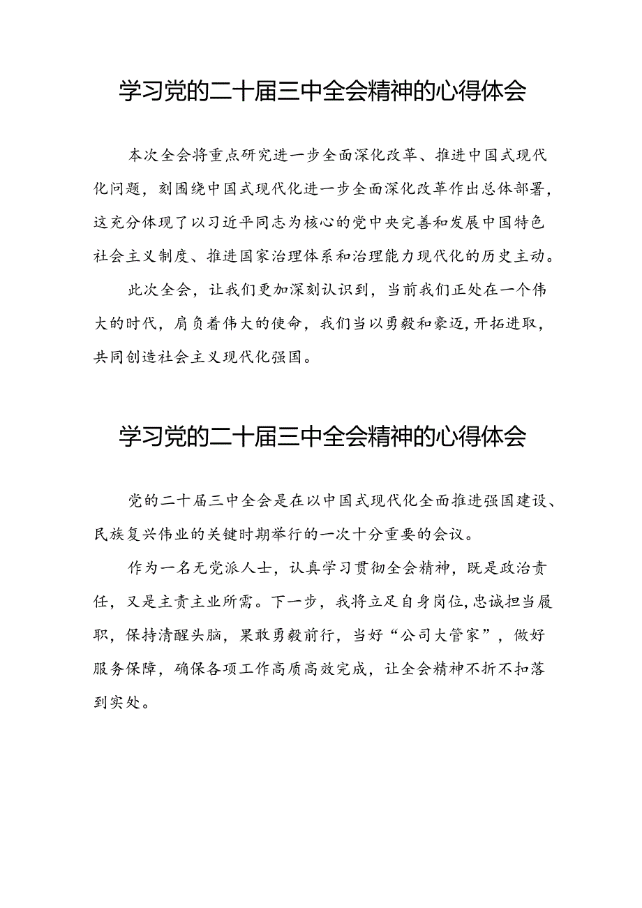 党员2024年学习党的二十三中全会精神的心得感悟合集42篇.docx_第3页
