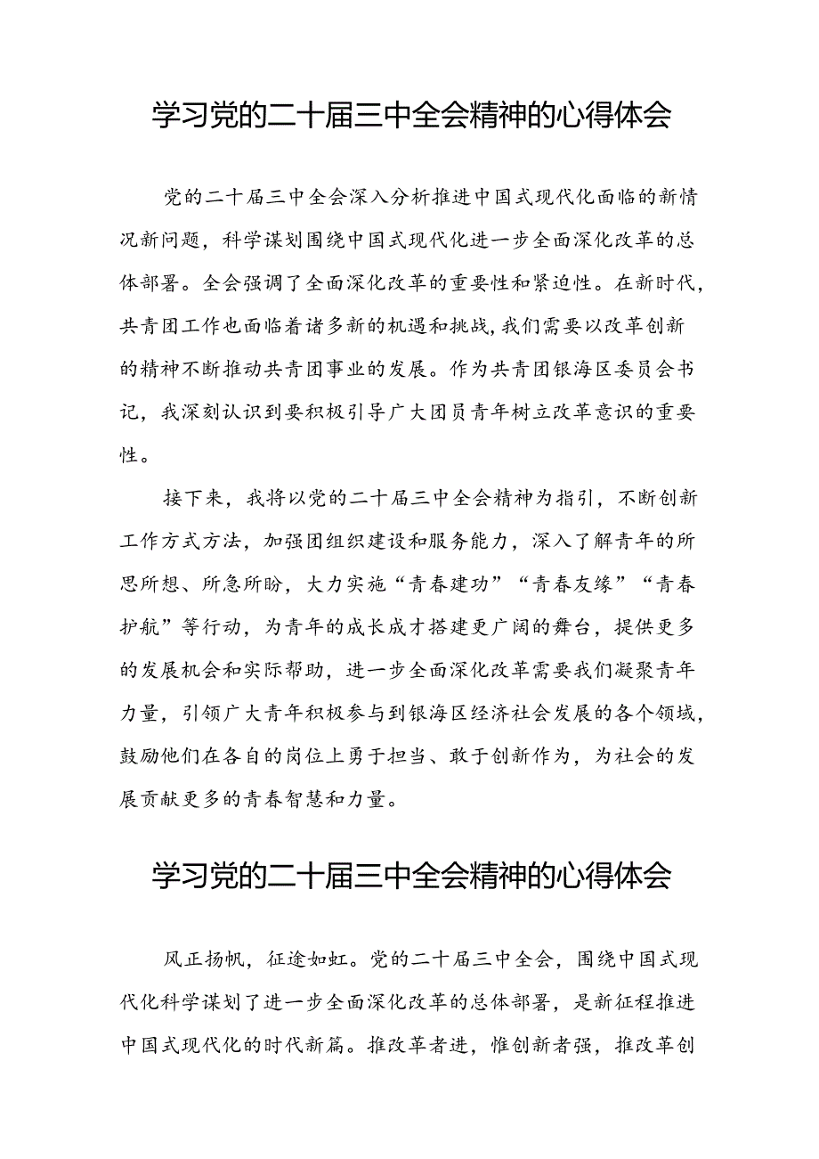 党员2024年学习党的二十三中全会精神心得体会42篇.docx_第2页