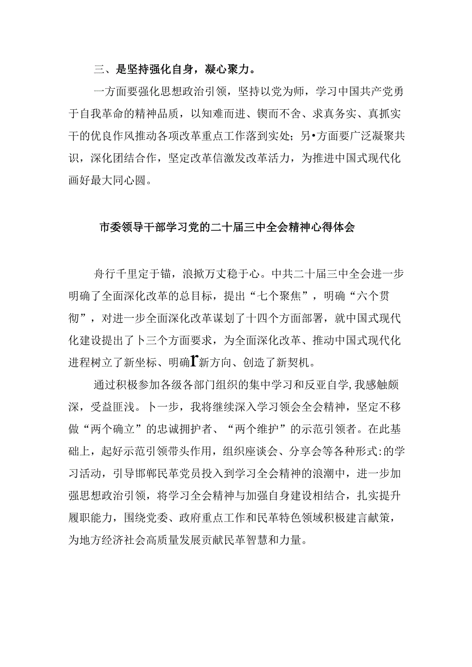 市委副主委学习贯彻党的二十三中全会精神心得体会8篇（精选）.docx_第3页
