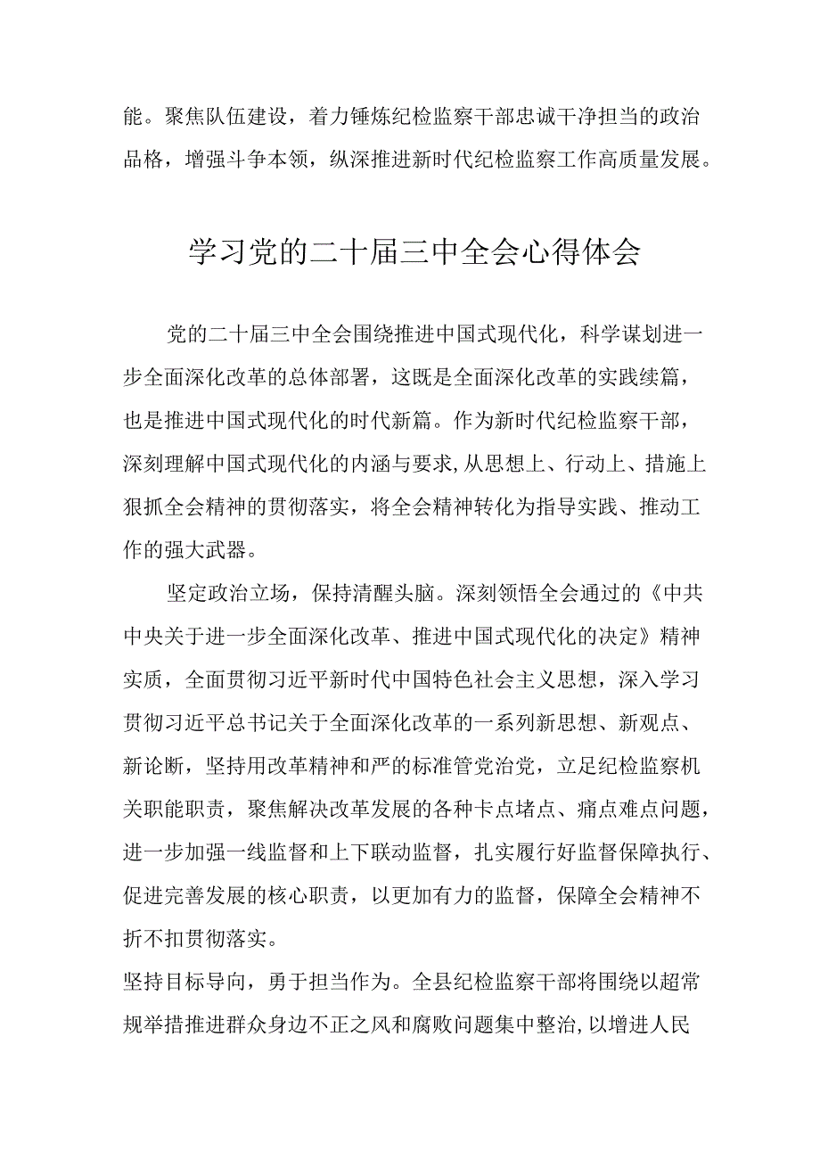 学习2024年学习党的二十三中全会个人心得感悟 （汇编9份）.docx_第3页