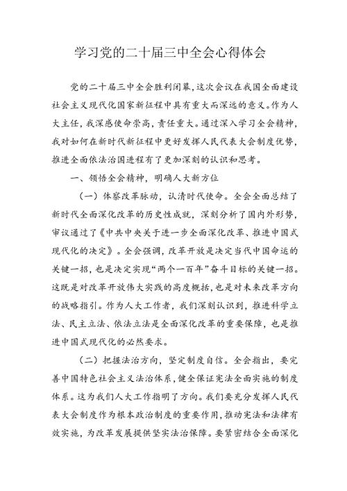 学习2024年学习党的二十三中全会个人心得感悟 （3份）62.docx