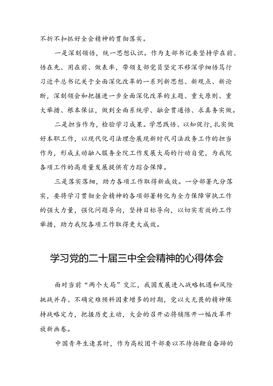 2024年学习党的二十三中全会精神的心得感悟精选二十七篇.docx_第2页