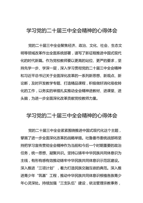 2024年学习贯彻二十三中全会心得体会范文二十七篇.docx