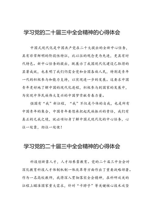 党员干部二十三中全会精神学习体会例文28篇.docx