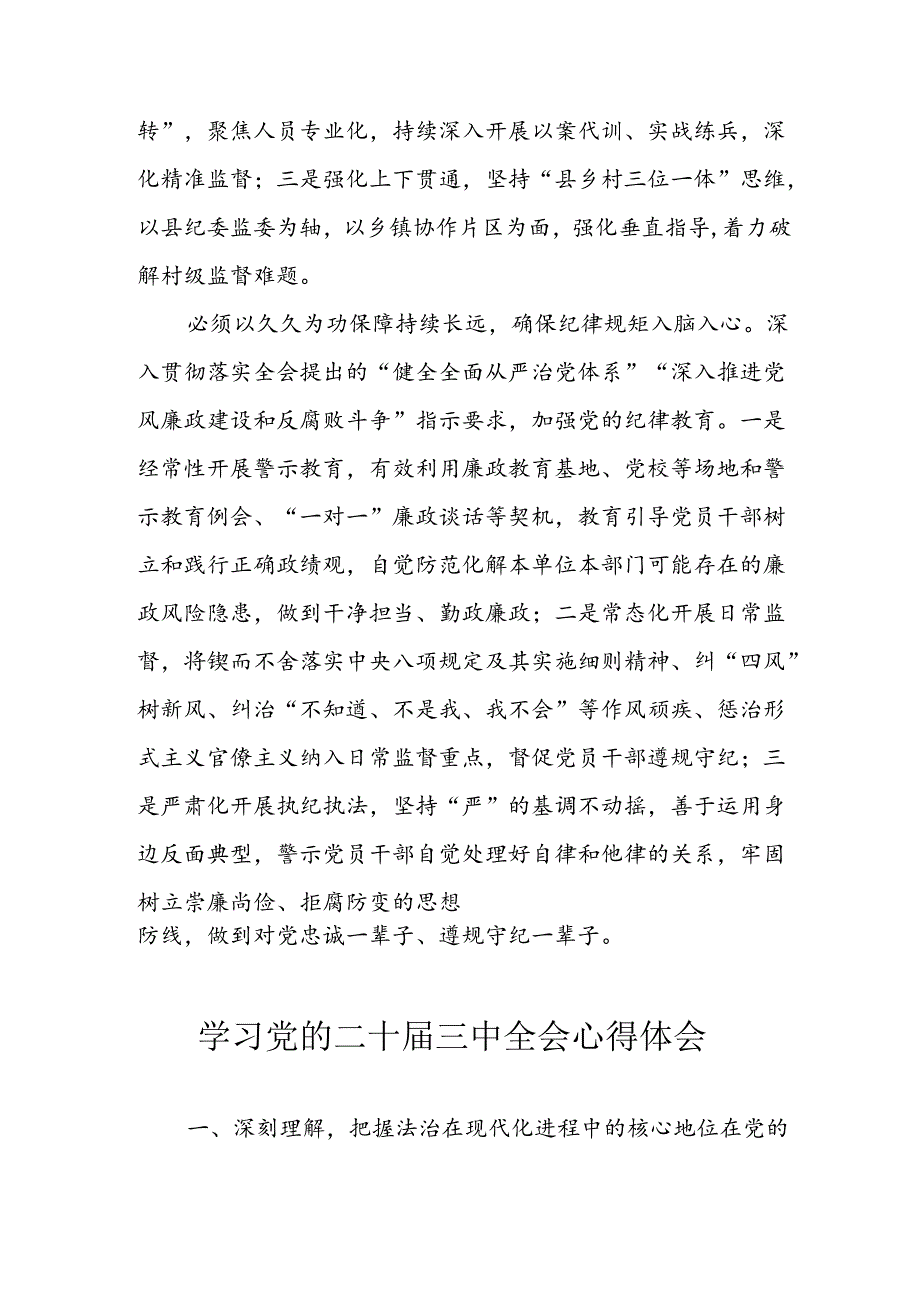 学习2024年学习党的二十三中全会个人心得感悟 （3份）64.docx_第3页