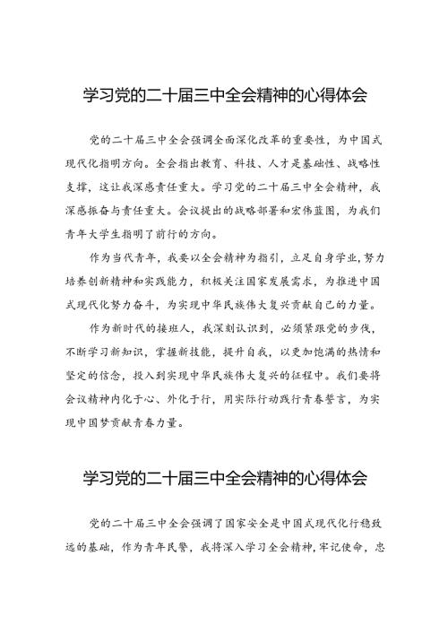 关于二十三中全会精神的学习心得体会模板42篇.docx