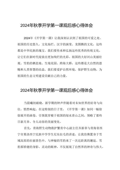 11篇关于观看2024年开学第一课可爱的中国心得体会发言稿.docx