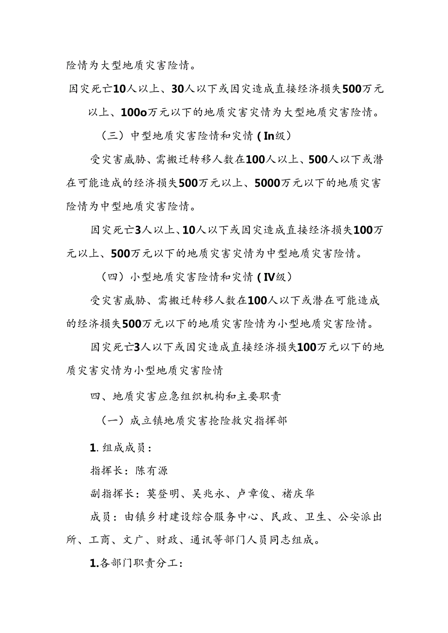 2024丹洲镇处置地质灾害应急工作预案.docx_第3页