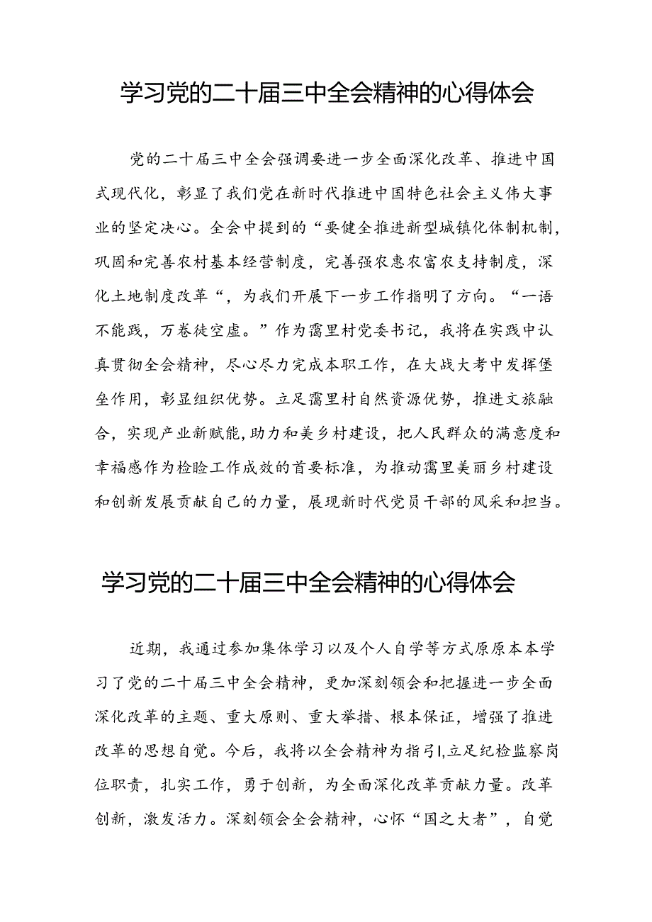 党的二十三中全会精神学习心得发言稿39篇.docx_第3页