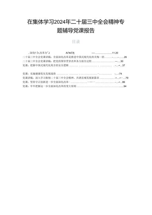 在集体学习2024年二十三中全会精神专题辅导党课报告.docx
