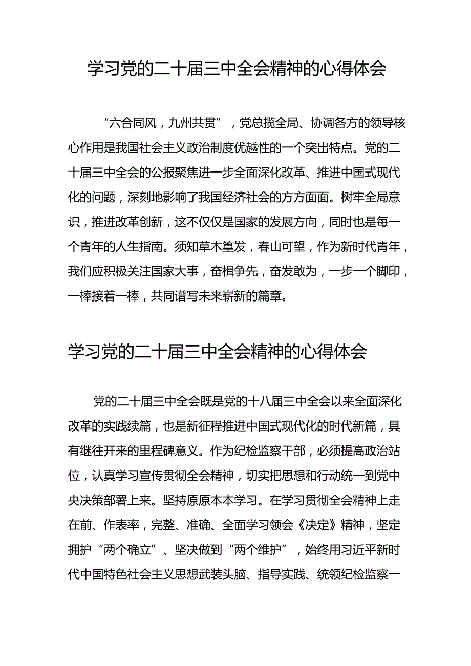 2024年学习二十三中全会的心得体会发言材料39篇.docx_第2页