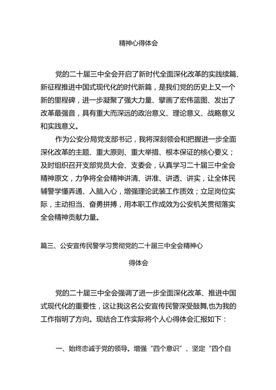 刑侦大队大队长学习贯彻党的二十三中全会精神心得体会10篇（详细版）.docx_第3页