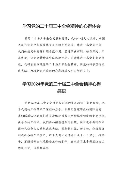 学习二十三中全会精神心得体会最新版(二十三篇).docx