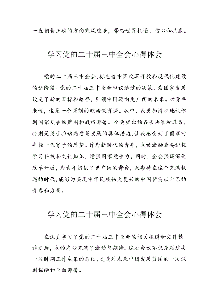 学习2024年党的二十三中全会心得体会 （16份）51.docx_第2页