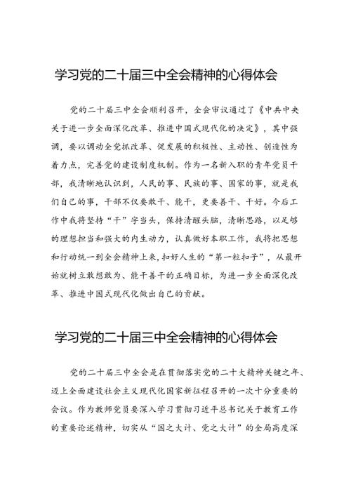 关于二十三中全会精神的学习心得体会范文42篇.docx
